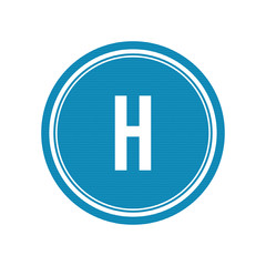 Initial Letter Logo H Template Vector Design