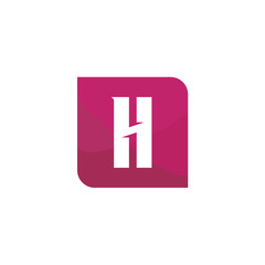 Fototapeta premium Initial Letter Logo H Template Vector Design