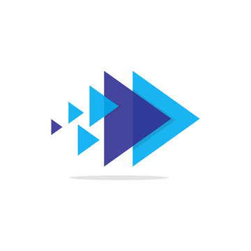 Pixel Media Modern Simple Logo Vector