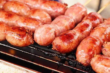grilled sausage asia delicious at street food