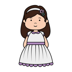 little girl first communion character