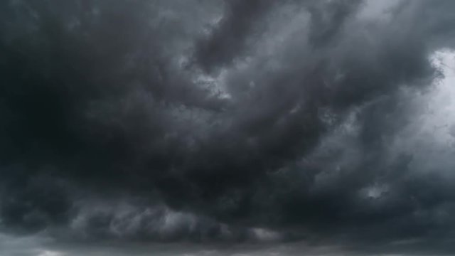 Time lapse of sky with storm clouds