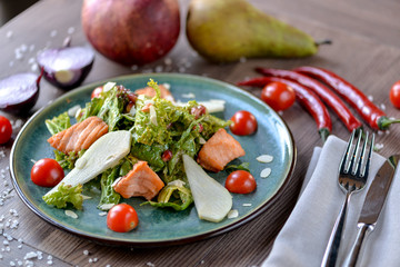 fresh salad with vegetables