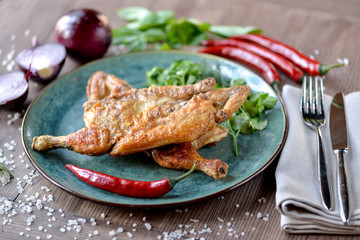 grilled chicken with vegetables