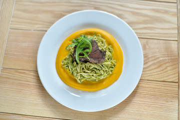 vegetable soup in a bowl