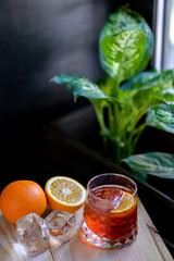  cocktail with grapefruit in a glass with ice