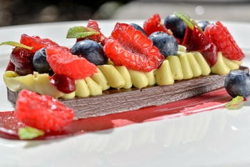 fresh fruit salad with fruits and berries