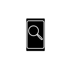 phone search black vector Icon