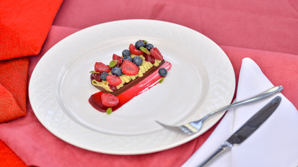 plate with fork and knife