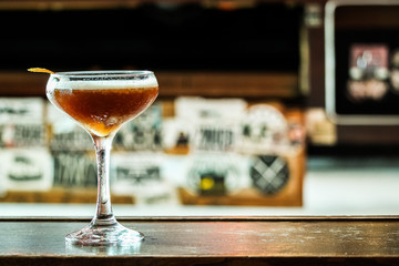 Cocktail in coupe glass
