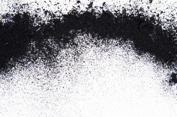 charcoal isolated on white background