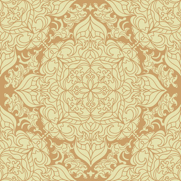 Vector Image. Ornament pattern.Can be used for designer wallpapers, for textile,  packaging, printing or any desired idea. Different elements of paisley.