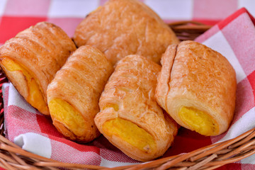croissants with jam