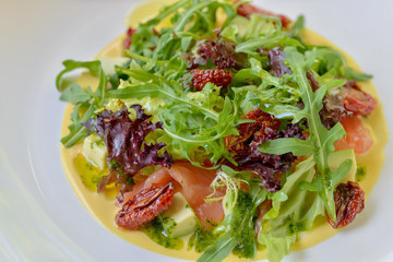 fresh salad on a plate