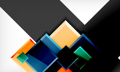 Colorful square and rectangle blocks background