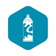 Colored spray icon. Simple illustration of colored spray vector icon for web