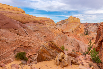 Fototapeta premium White Domes at Valley of Fire State Park, Nevada, USA