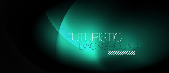 Shiny neon circles abstract background