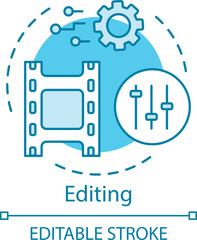 Video editing concept icon
