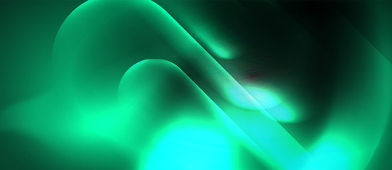 Neon glowing techno lines, hi-tech futuristic abstract background template