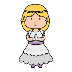 little girl first communion character