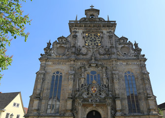 Fototapeta na wymiar Details of Old Church in Buckeburg,Germany