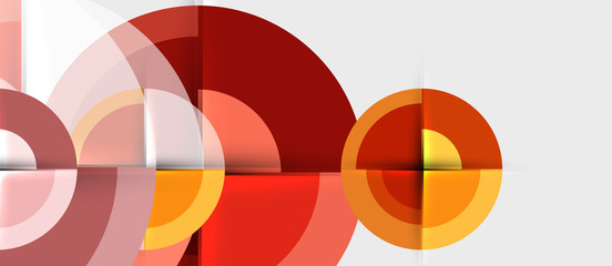 Obraz premium Geometric design abstract background - circles