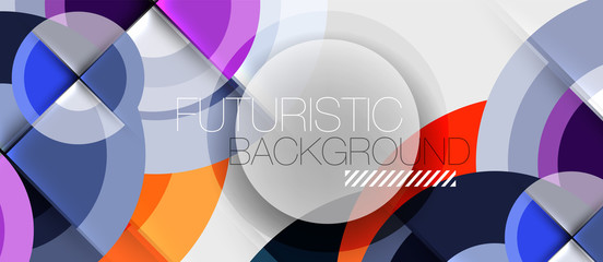 Obraz premium Circular geometrical design template