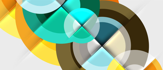 Obraz premium Geometric design abstract background - circles