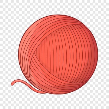 Yarn ball toy for cat icon. Cartoon illustration of yarn ball toy for cat vector icon for web design
