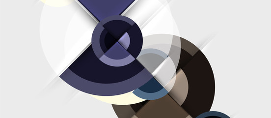 Fototapeta premium Geometric design abstract background - circles