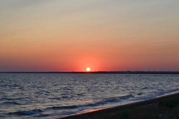 sunset at the sea