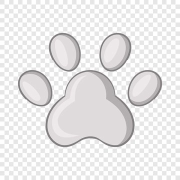 Footprint of cats foot icon. Cartoon illustration of cats foot vector icon for web design