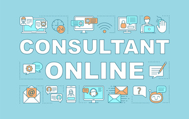 Consultant online word concepts banner
