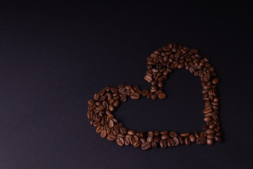 The heart of coffee is located to the left of the center of the background.