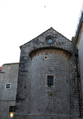 Fototapeta na wymiar Old Church Building construct by Stone at Dubrovnik, Croatia