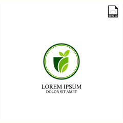 simple concept logo design agriculture technology and farm