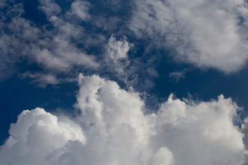 Naklejka na ściany i meble Beautiful blue sky and clouds . Cloudscape .