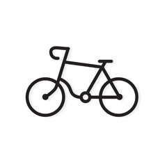 silhouette bike icon- vector illustration