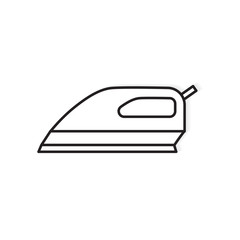 iron icon- vector illustration