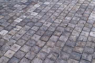 Sidewalk footpath Wood tile grain