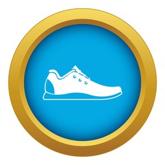 Athletic shoe icon blue vector isolated on white background for any design