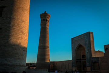 Main Minaret in the Old City Center, Khiva, Uzbekistan