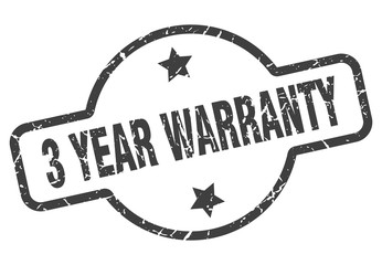 3 year warranty sign