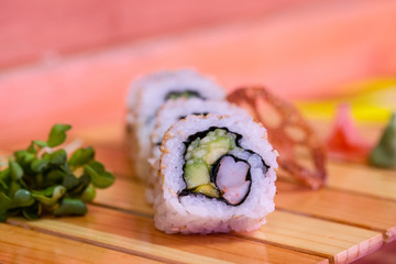 japanese healthy maki with fish © Nicoleta