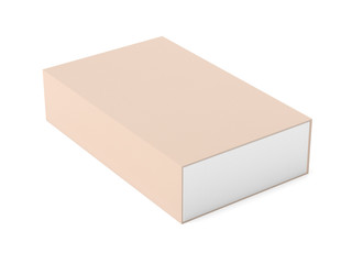 Blank matchsticks box. 3d rendering illustration isolated