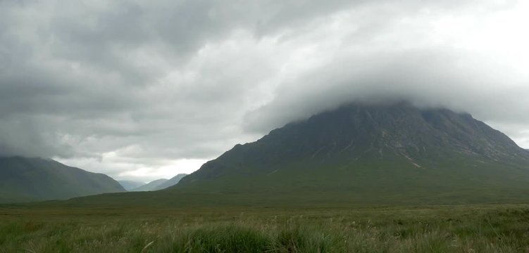 Cloud over mountain Loch Hourn Scotland