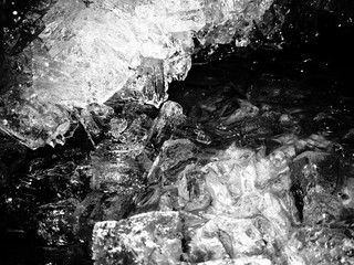 ice on water