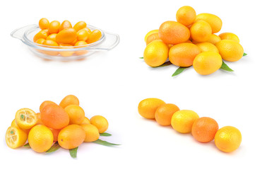 Collage of kumquats