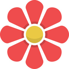 flower nature camping icon